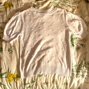 knitted women’s short sleeve top